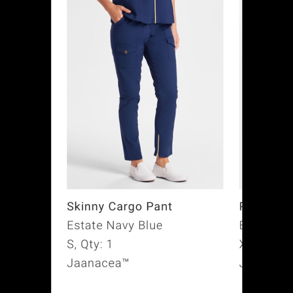 Jaanuu skinny cargo scrubs pants